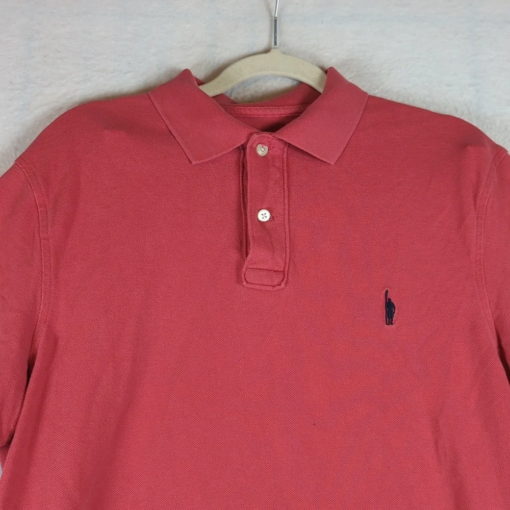 J. Crew‎ Men's Pink Embroidered Logo Polo Shirt Size M